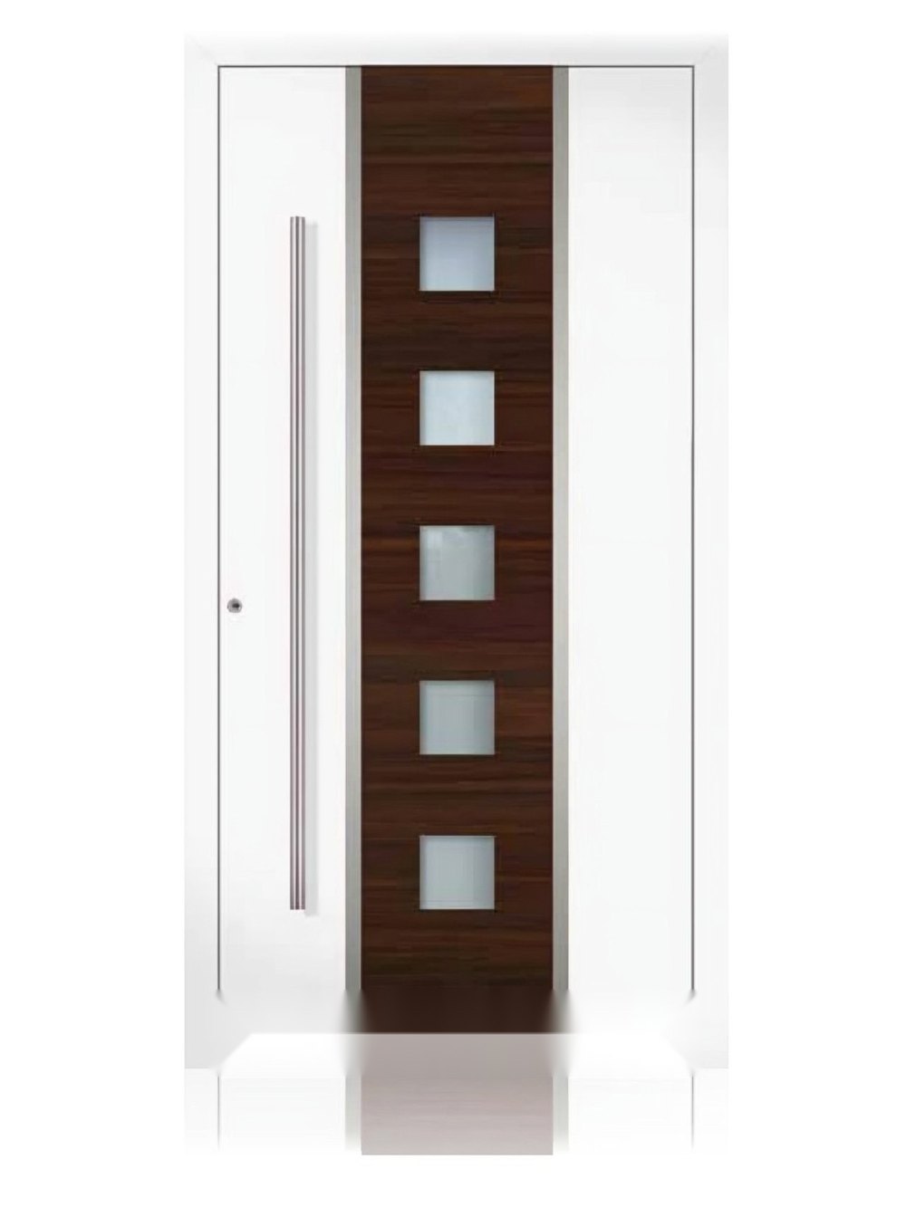 Usa de intrare din aluminiu Groke KAT 22321 alb — UE09HK63