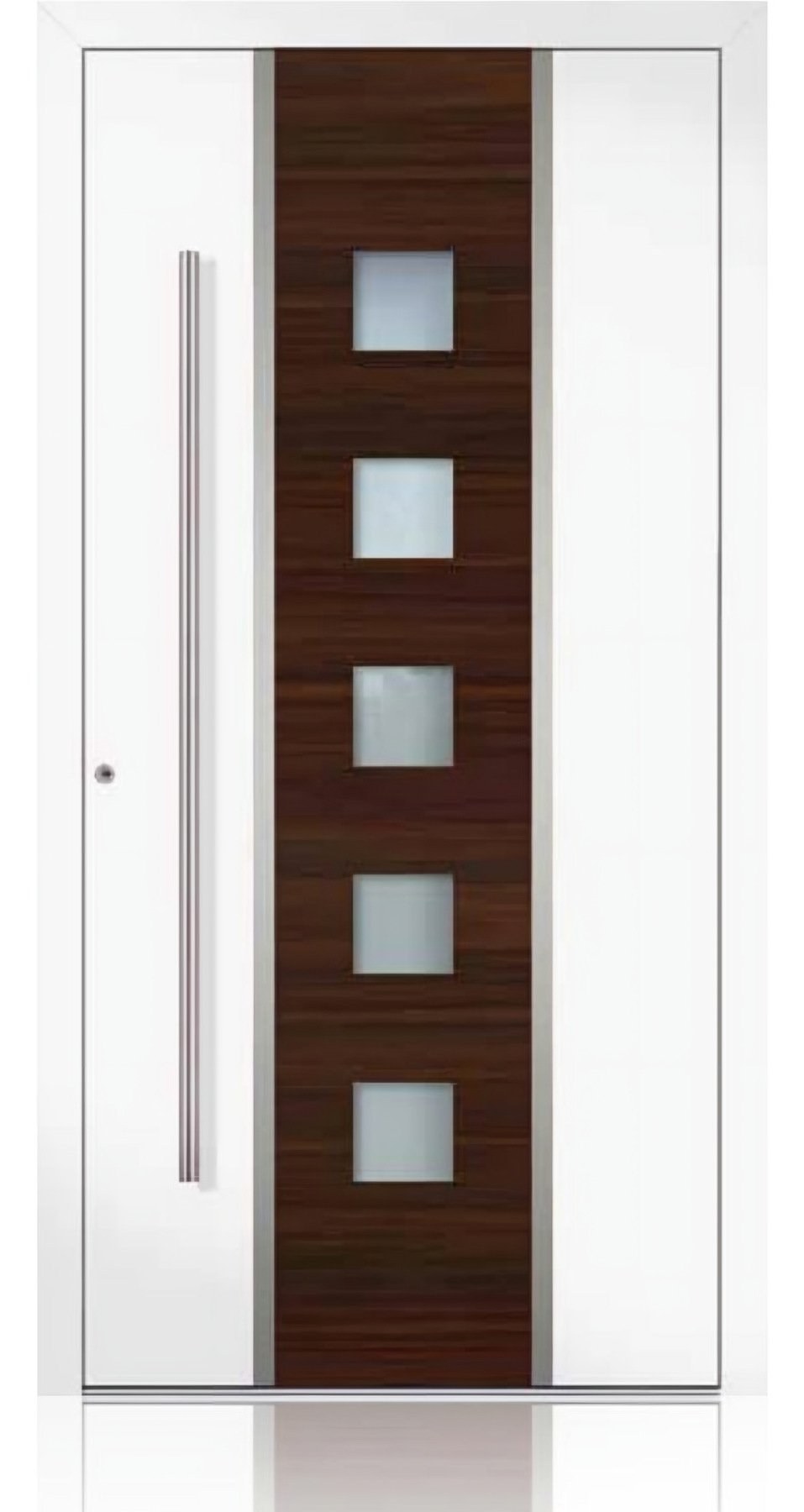 Usa de intrare din aluminiu Groke KAT 22321 alb — UE09HK63