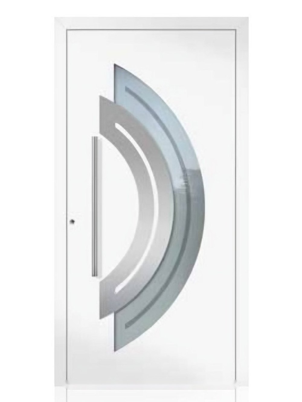 Usa de intrare din aluminiu Groke KAT 22640 alb — UE09HK64