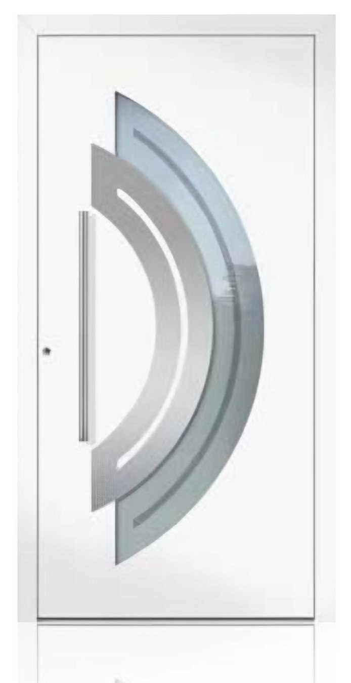 Usa de intrare din aluminiu Groke KAT 22640 alb — UE09HK64
