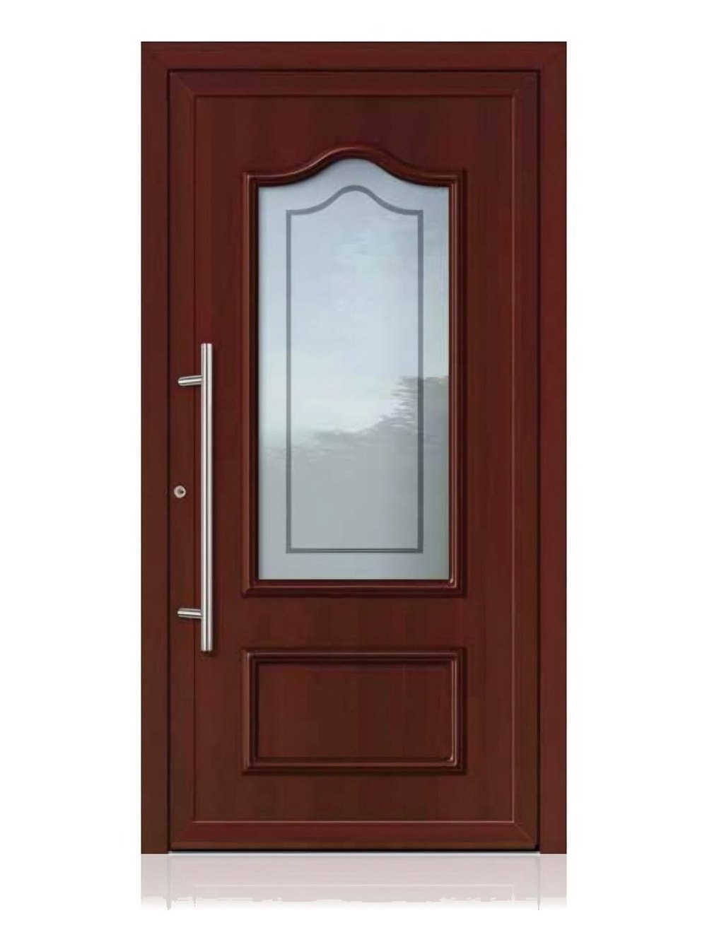 Usa de intrare clasica din aluminiu Groke KAT 22887 Mahagoni — UE09KHK06