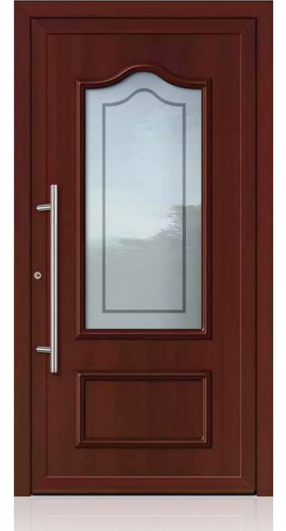Usa de intrare clasica din aluminiu Groke KAT 22887 Mahagoni — UE09KHK06
