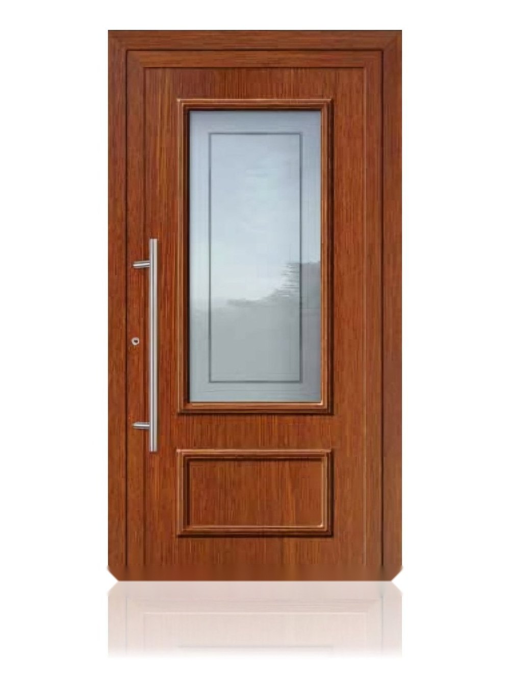 Usa de intrare clasica din aluminiu Groke KAT 22898 Golden Oak — UE09KHK10