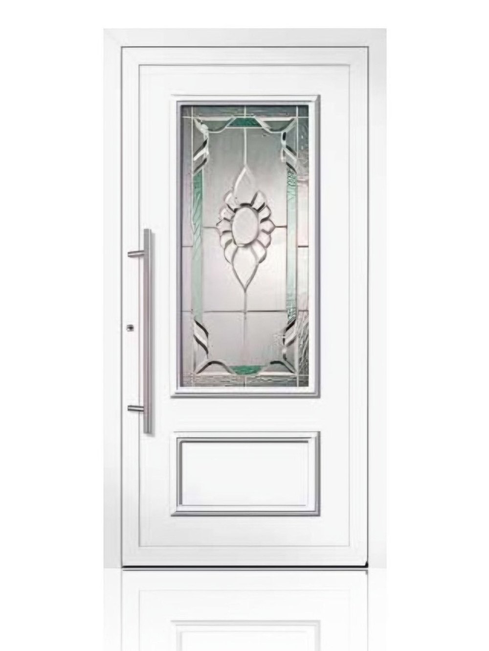 Usa de intrare clasica din aluminiu Groke KAT 22899 alb — UE09KHK11
