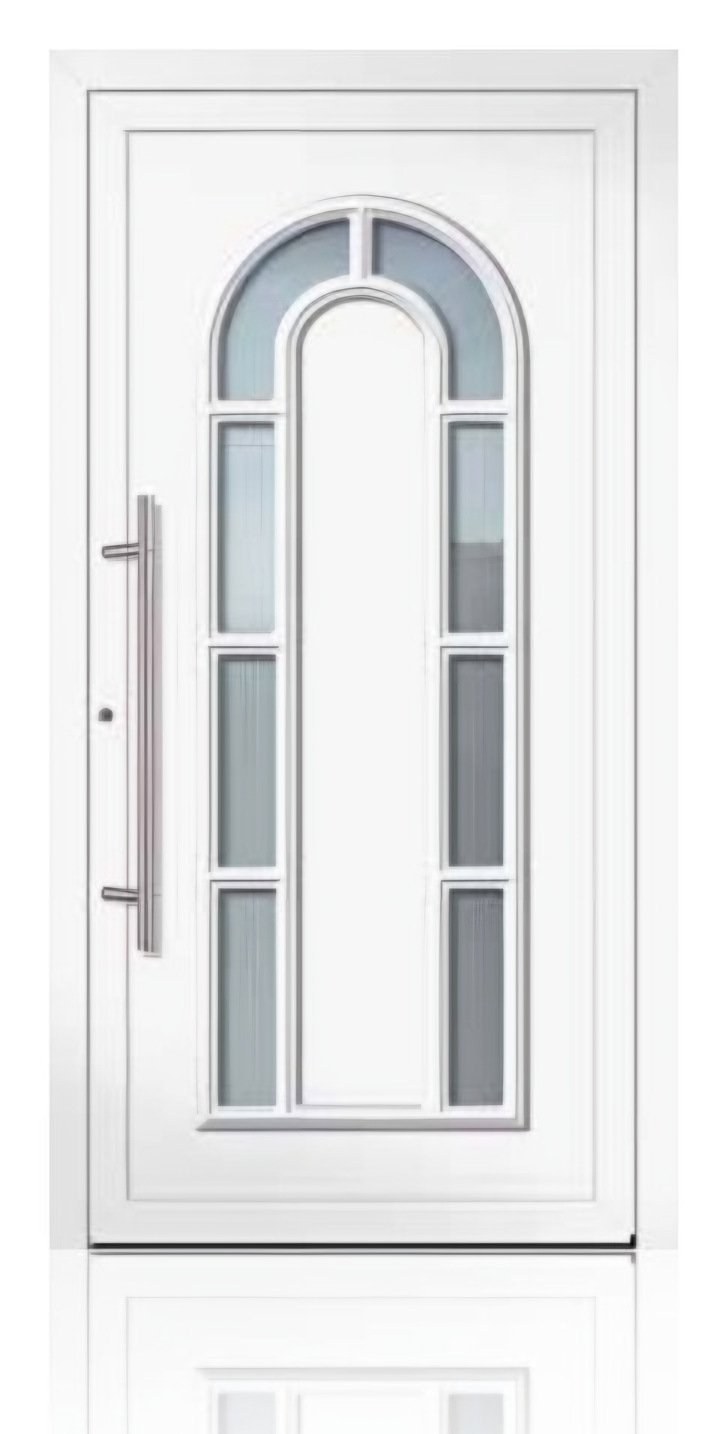 Usa de intrare clasica din aluminiu Groke KAT 22884 alb — UE09KHK14