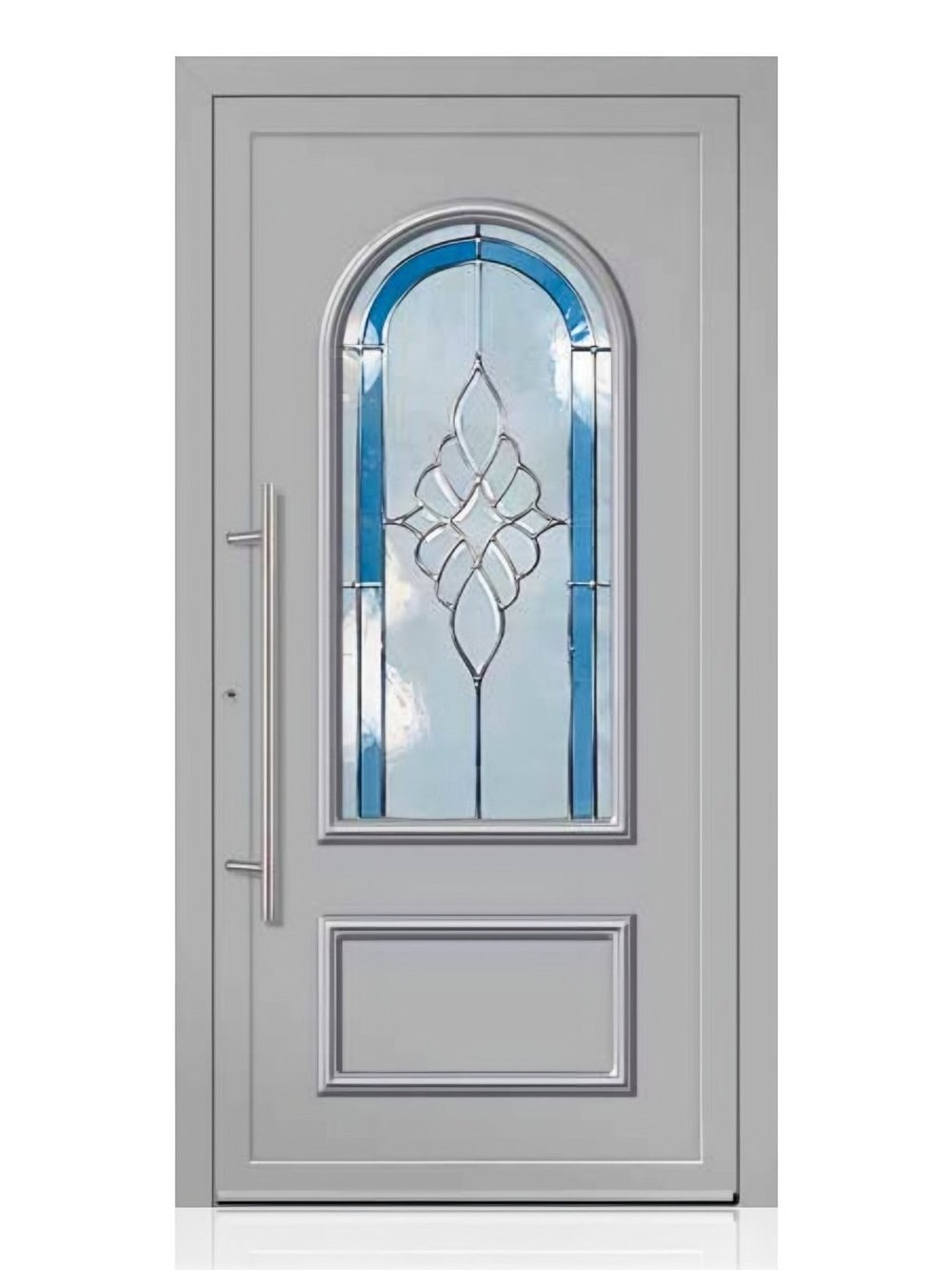Usa de intrare clasica din aluminiu Groke KAT 22883 aluminiu alb — UE09KHK18
