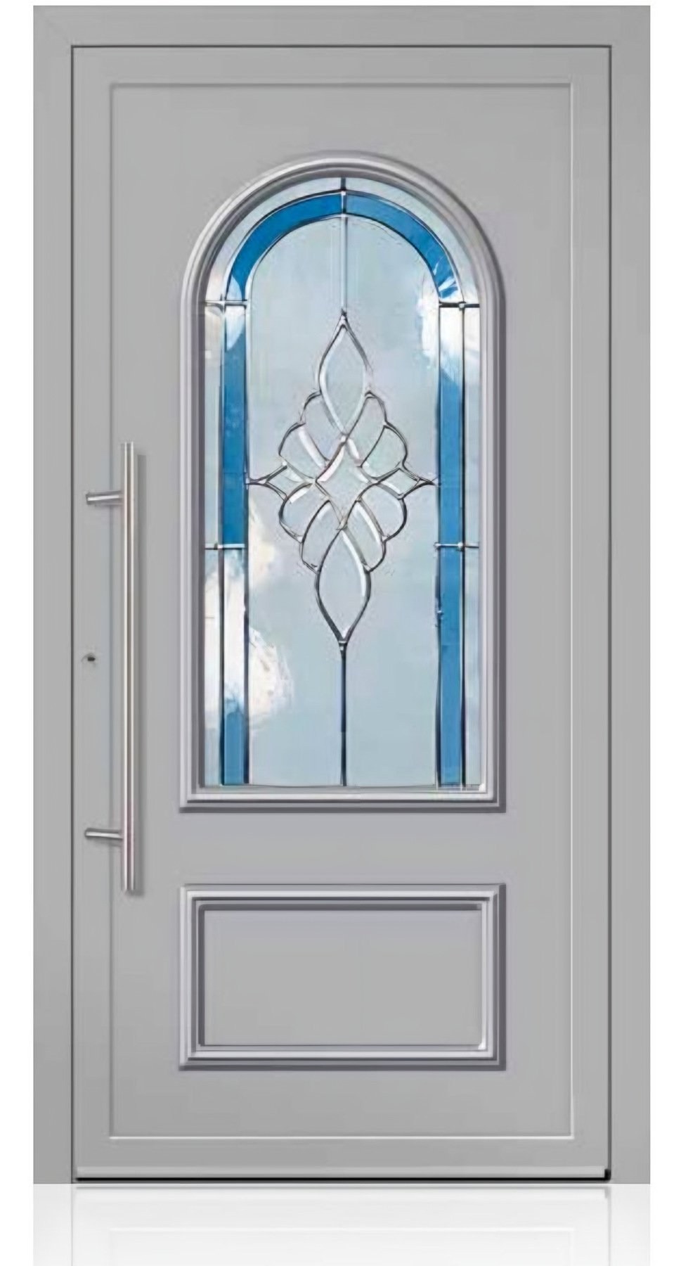 Usa de intrare clasica din aluminiu Groke KAT 22883 aluminiu alb — UE09KHK18