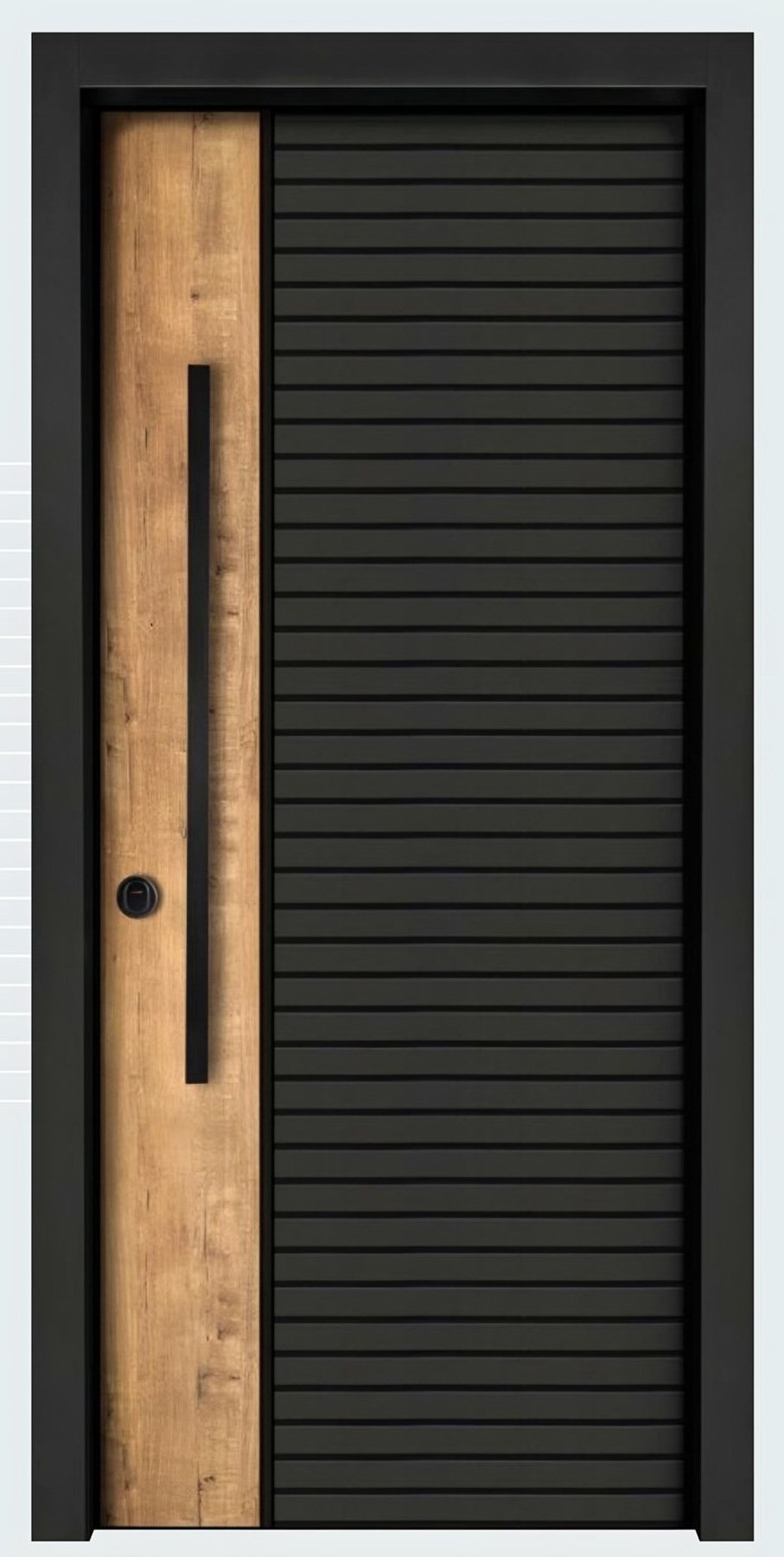 Usa de intrare antiefractie din otel Superlock 8032B lemn natural — UE09NC16