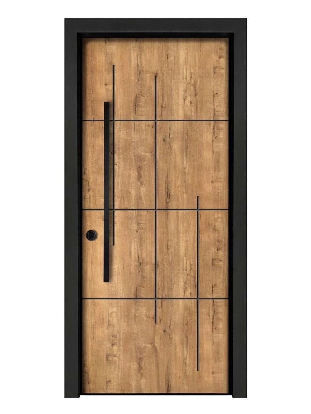 Usa de intrare antiefractie din otel Superlock 8051 lemn natural — UE09NC30
