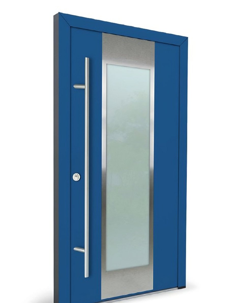 Usa exterior otel-aluminiu Turenwerke DS82 M08 albastru — UE09TS04
