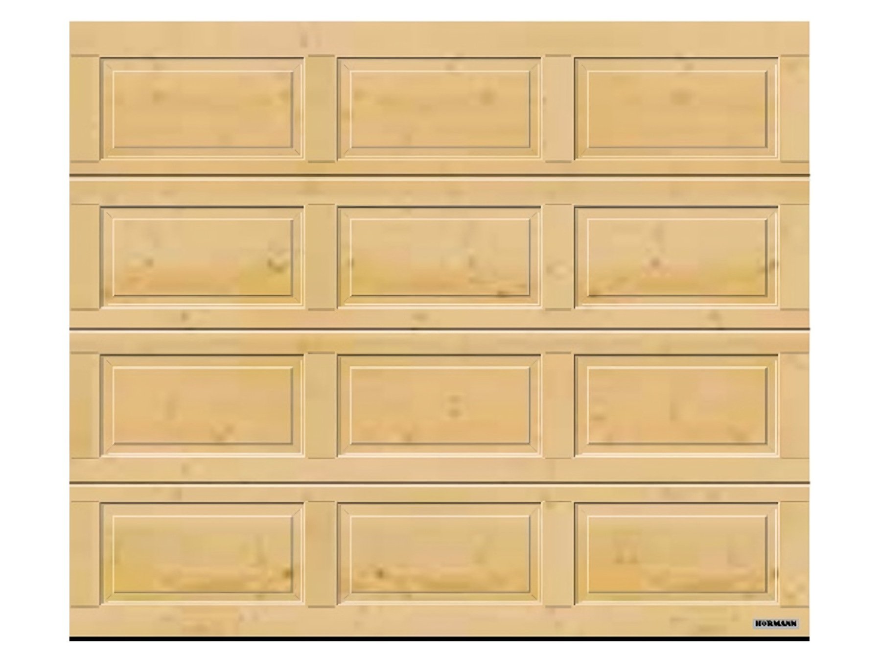 Usa de garaj din lemn masiv Hormann LTH 42 casete — UGHSLM03