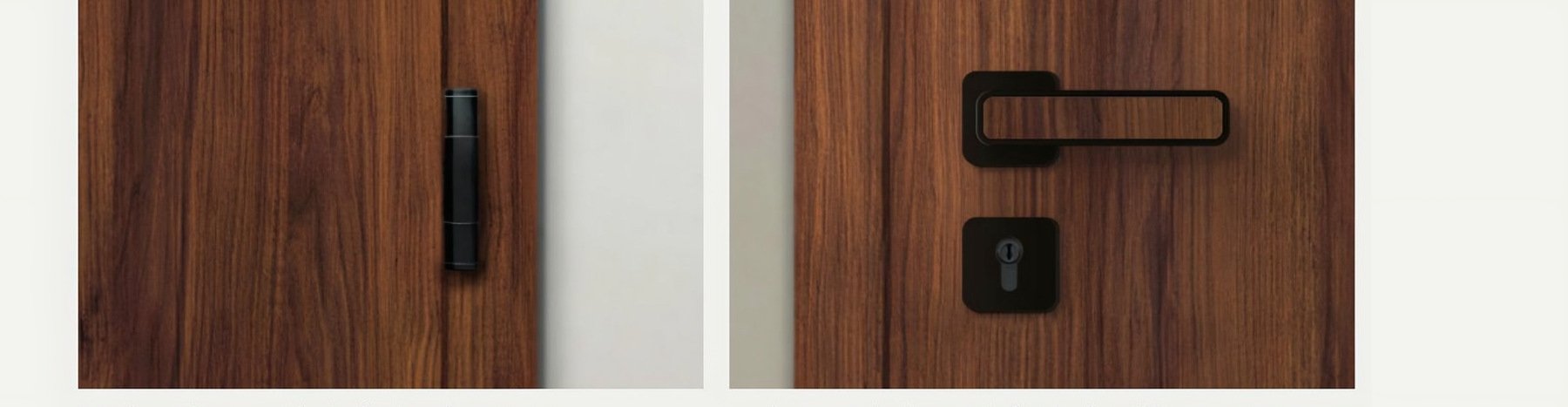 Balama 3 părți neagră; Curved Plug In Black cu inlay Effekt Nuss