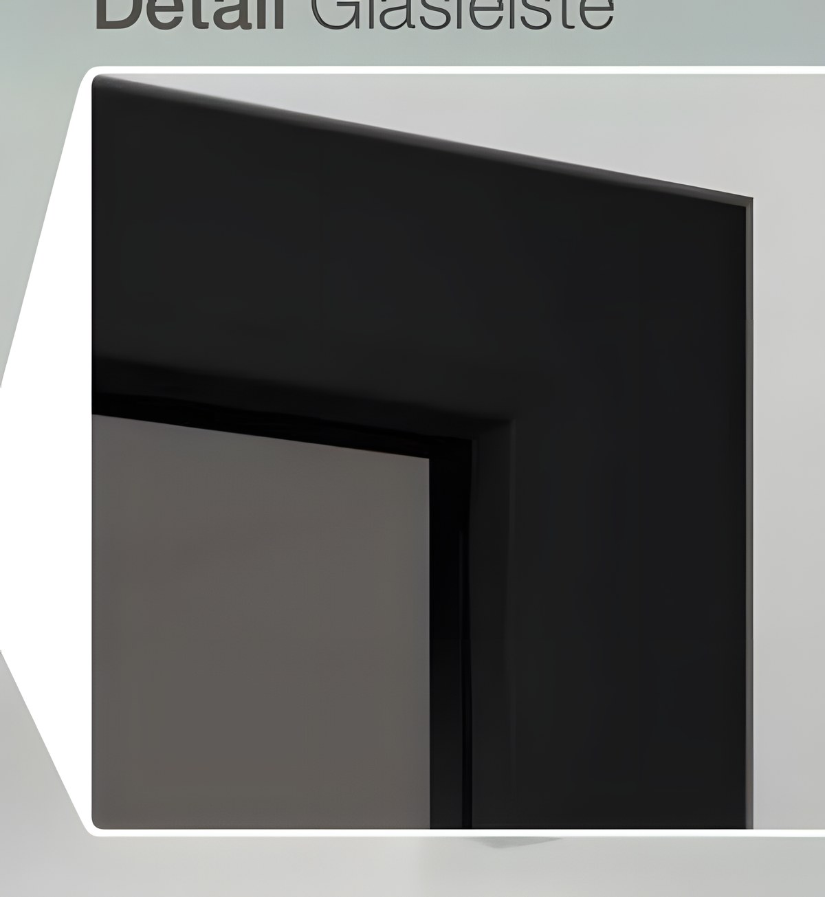 Detail Glasleiste — LA 110 cu Float grau în foaia ULTRAMATT