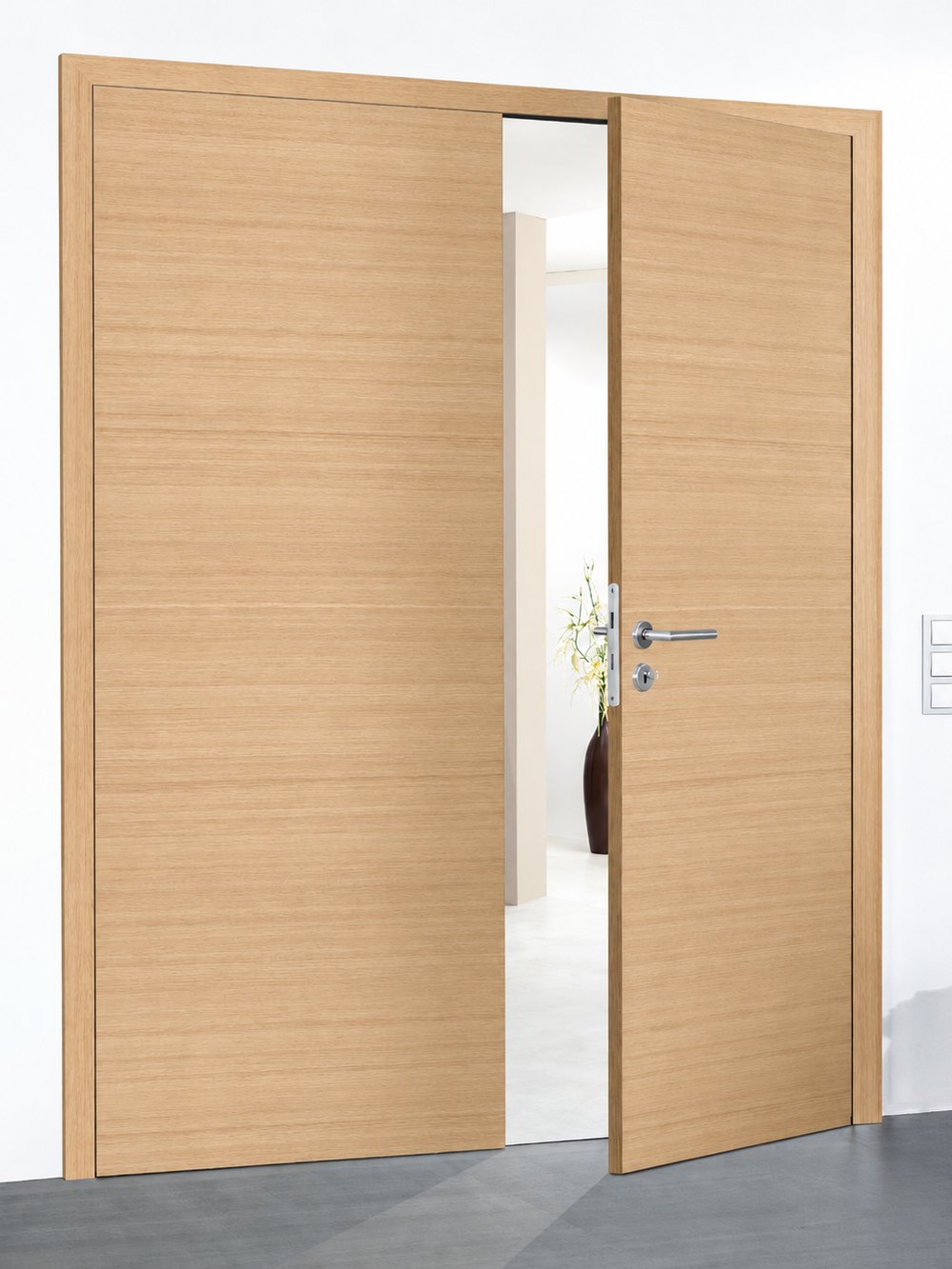Usa HGM Glatt 2 canate · Silent Eiche Perla quer — UIHGFN01