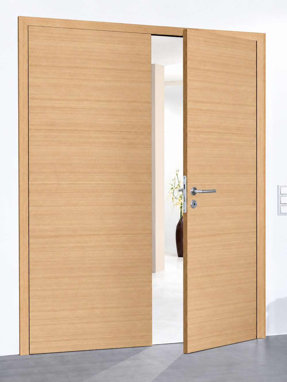 Usa HGM Glatt 2 canate · Silent Eiche Perla quer — UIHGFN01