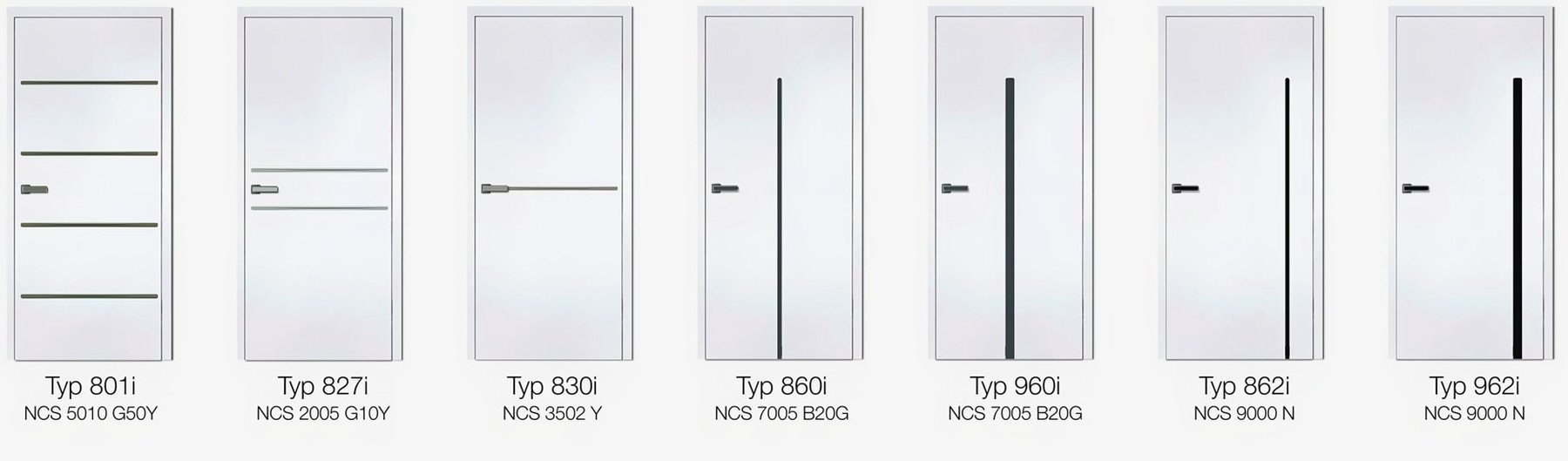 Lines INLAY Linoleum: Typ 801i, 827i, 830i, 860i, 960i, 862i, 962i cu nuanțele NCS