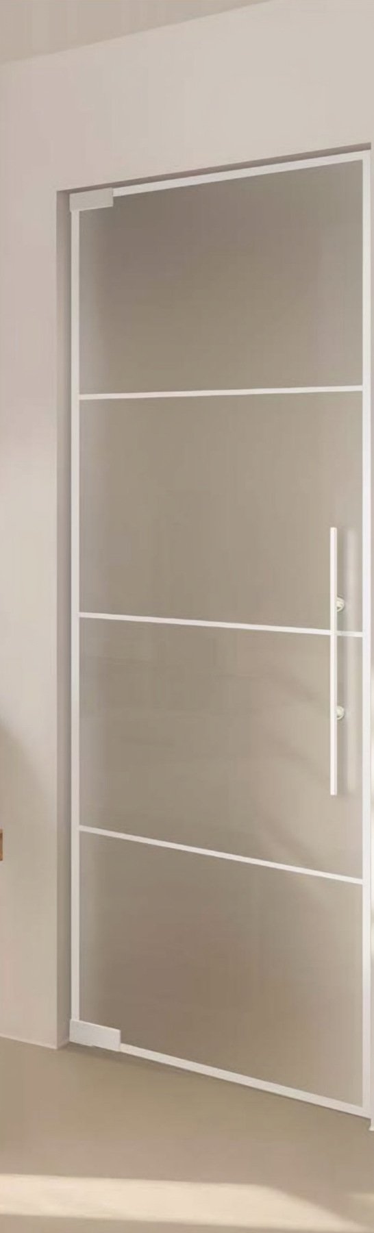 Usa de sticla linesPlus Typ 4, pendulantă, SatinatoLH, alb — UILHSSLN13