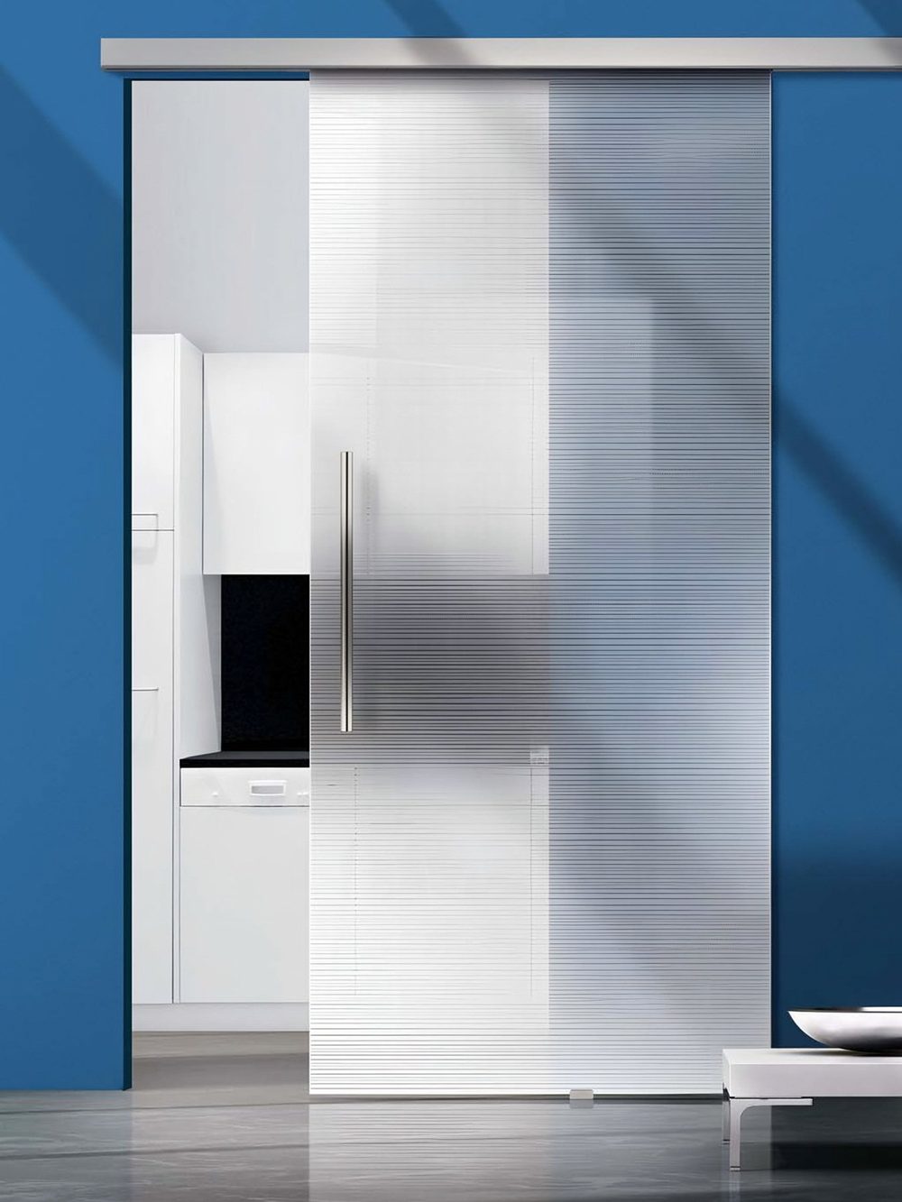 Usa de sticla Avia quer Classic White, glisantă Tvin 2.0 — UILHSSLP11