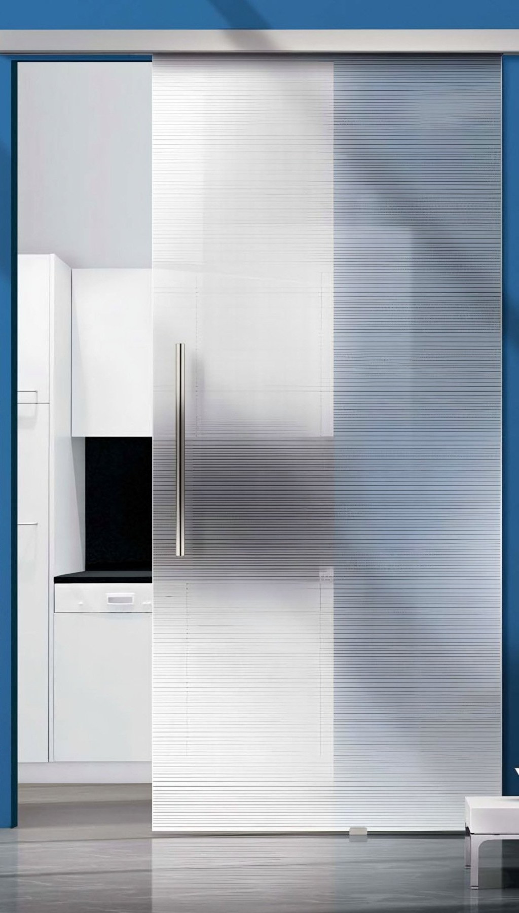 Usa de sticla Avia quer Classic White, glisantă Tvin 2.0 — UILHSSLP11