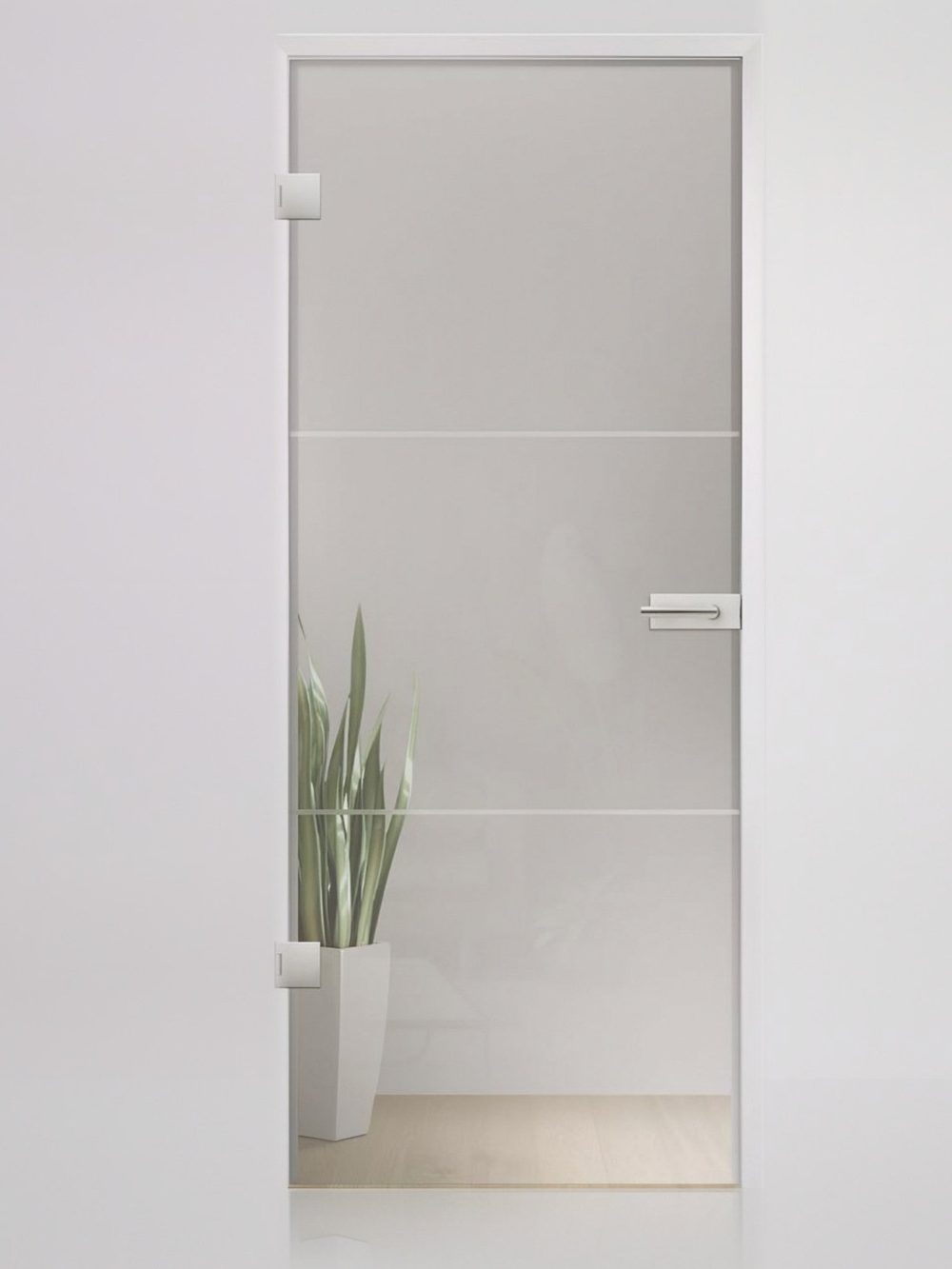 Usa de sticla Fenea Typ 1 Classic White, Motiv matt | Fläche klar — UILHSSLP21