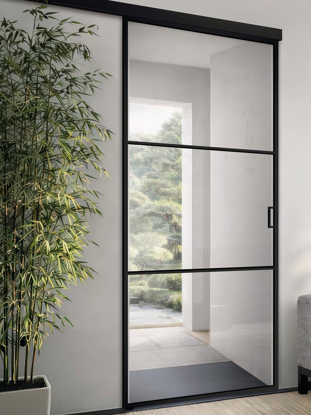 Usa de sticla loftPlus Typ 3, glisantă, Klarglas — UILHSSLS15