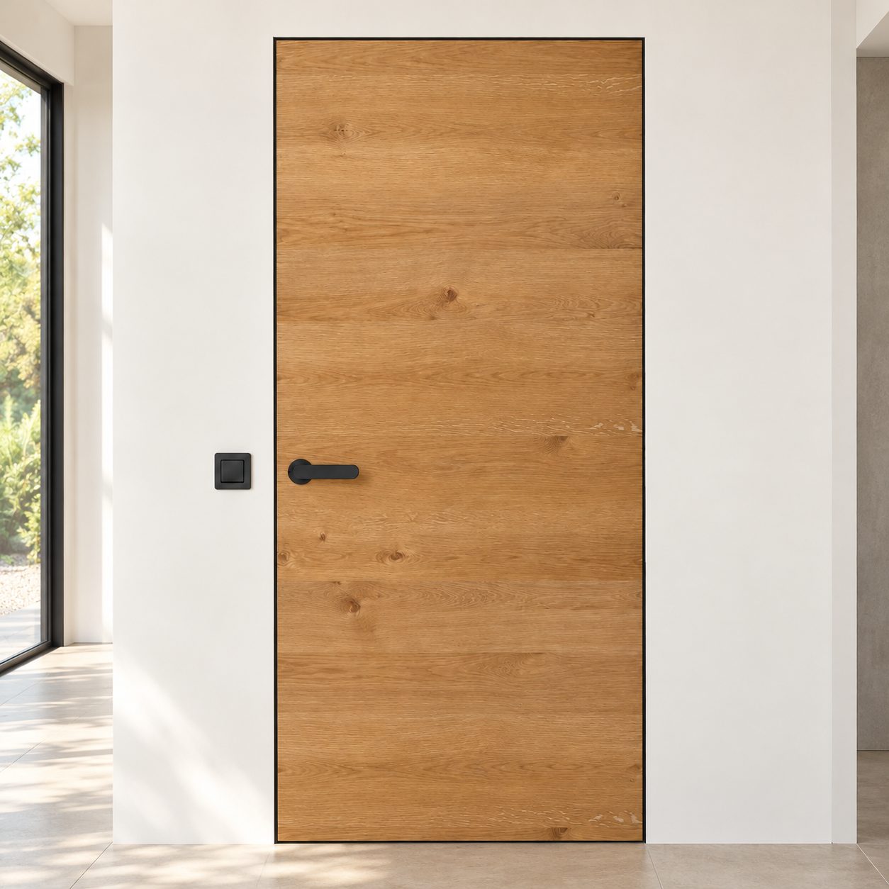 Usa interior Filomuro la nivelul peretelui, imagine din catalog — Exclusive Doors